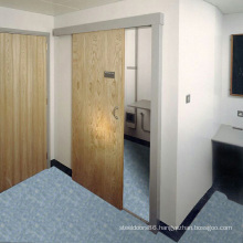 MDF Panel Solid Wood Veneered Doors, Widely Used Sliding Door for Bedroom and Washroom